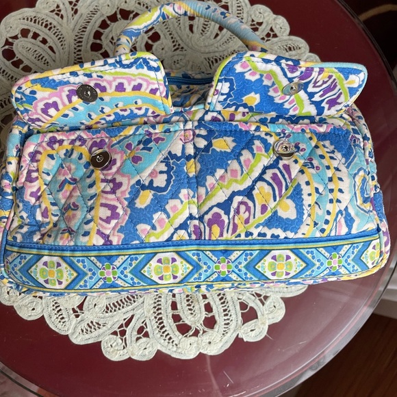 Vera Bradley Small BowlerStyle Satchel in Capri Blue - Picture 4 of 8